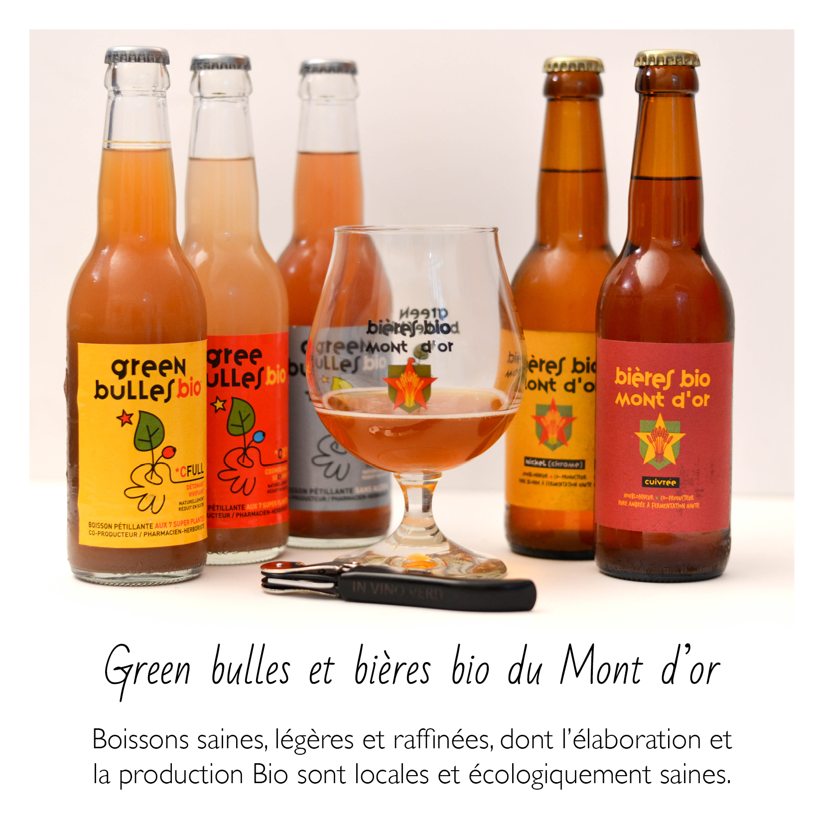 Green bulles et bière