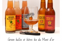 Green bulles et bière